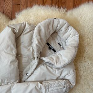 DKNY Cream Winter Puffer Jacket